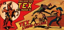 TEX serie a striscia - Prima serie (1/60)  n.41 - Tex, l'uomo-ciclone