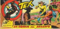 TEX serie a striscia - 15 - Serie Kansas (1/21)  n.1 - La traccia nel deserto