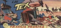 TEX serie a striscia - 11 - Serie Rubino (1/18)  n.1 - Traccia tragica