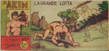 AKIM il figlio della jungla - albo Gioiello - Seconda Serie - Anno 1952  n.31 - La grande lotta