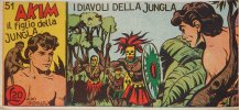 AKIM il figlio della jungla - albo Gioiello - Seconda Serie - Anno 1952  n.51 - I diavoli della jungla
