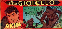 AKIM il figlio della jungla - albo Gioiello - Seconda Serie - Anno 1961  n.509 - La foresta tab